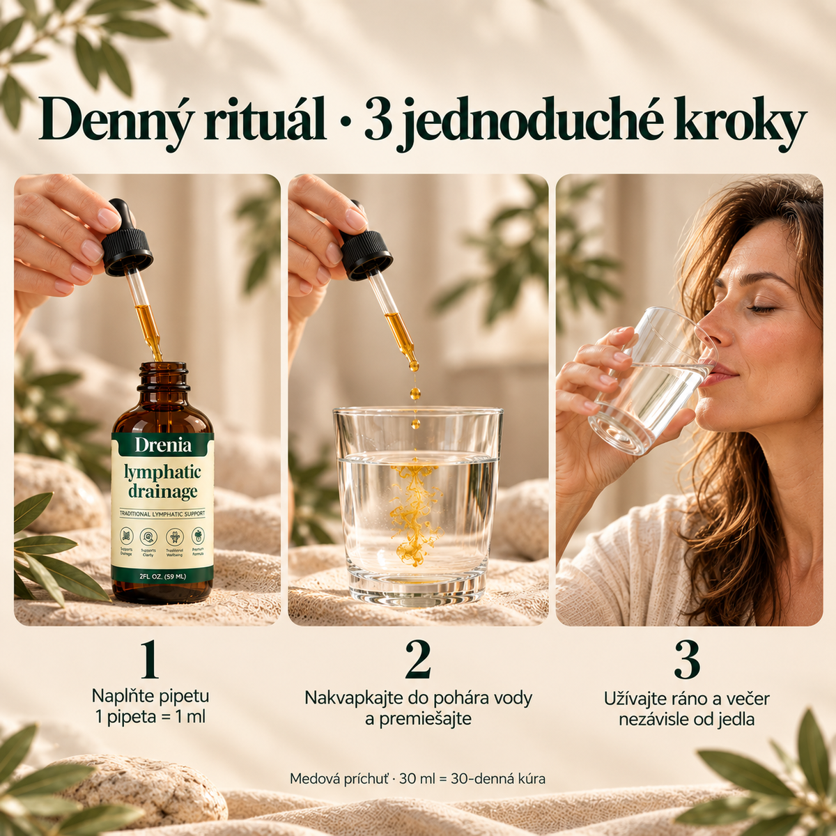 Drenia® kvapky na lymfatickú masáž